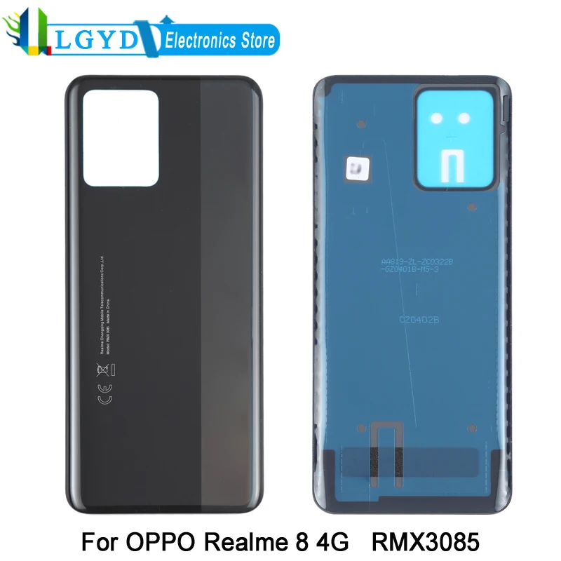 Battery Back Cover for OPPO Realme 8 4G RMX3085 Rear Cover Replacement Part