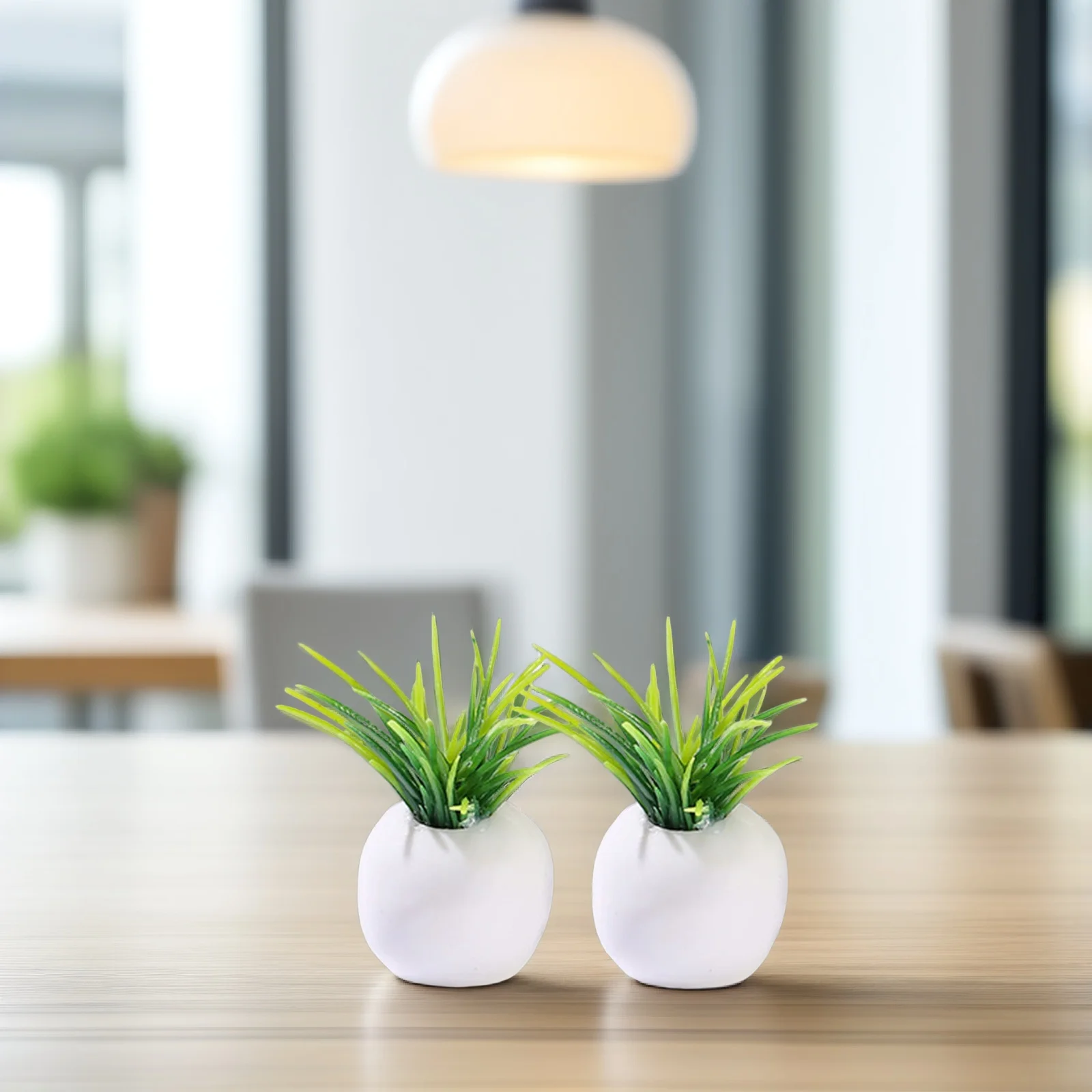 8 個ミニチュア盆栽装飾人工鉢植え植物家庭用小さなホームデスクトップ庭造園装飾