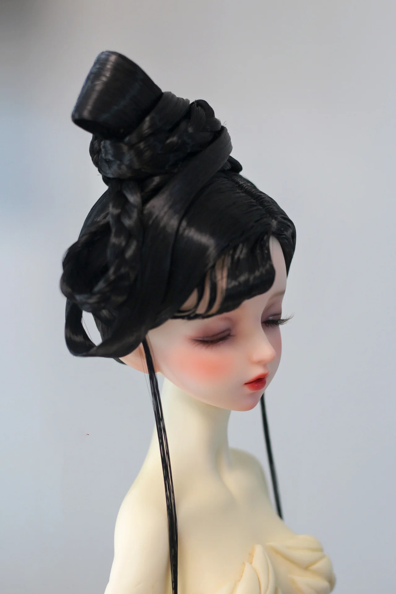 

1/4 1/3 Scale Ancient Costume BJD Wig Doll Accessories Hanfu Antique Style Hair Retro Wigs For BJD/SD MSD SD13 SSDF C1824