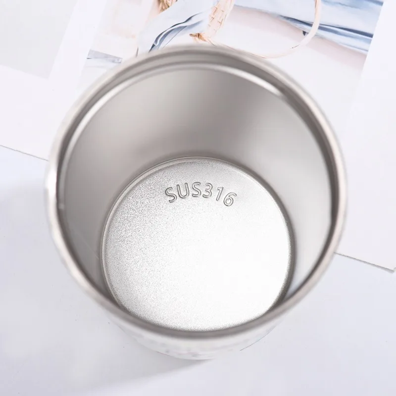 كارتون سانريو هالو كيتي كوب معزول من الفولاذ المقاوم للصدأ كاواي كورومي كوب قهوة محمول سينامورول زجاجة مياه للأطفال #6