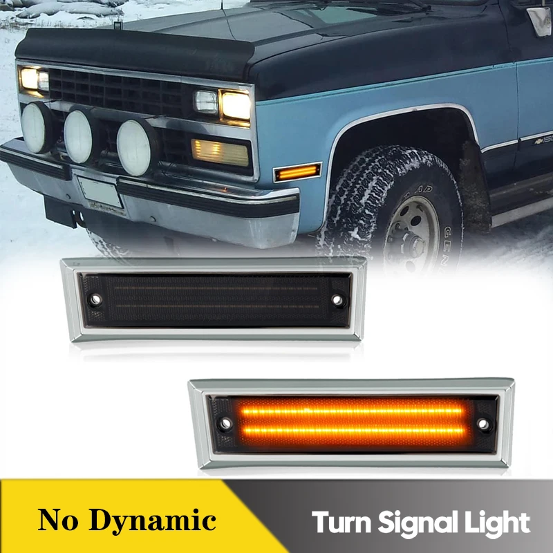

2Pcs LED Font Bumper Side Marker Light Turn Signal Lamps For Chevrolet Suburban C10 C20 C30 GMC R1500 R2500 C1500 C2500 Jimmy