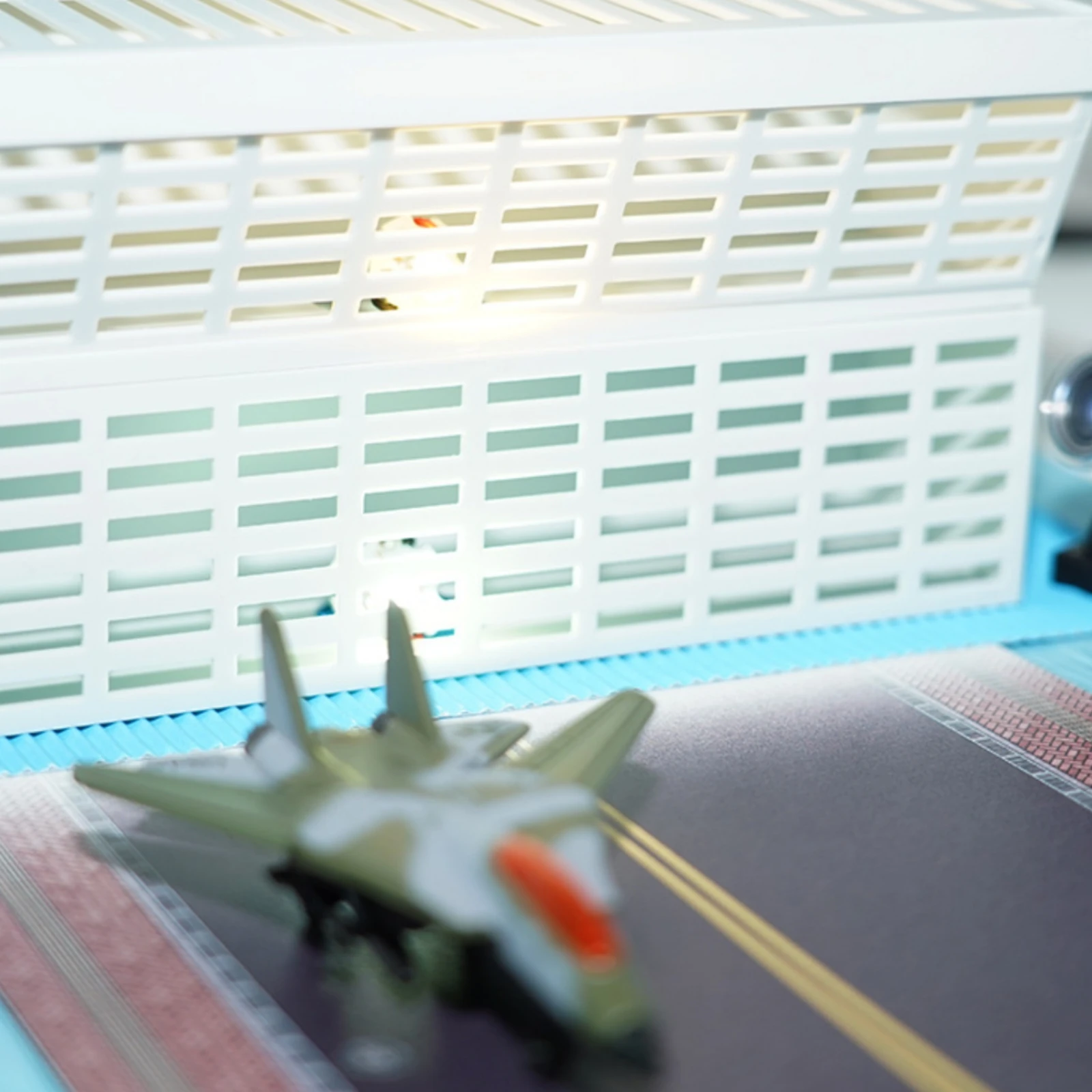 Scale Model Building Lightweight Airport Terminal Building Miniature Miniature with Open-Grid Facade Realistic