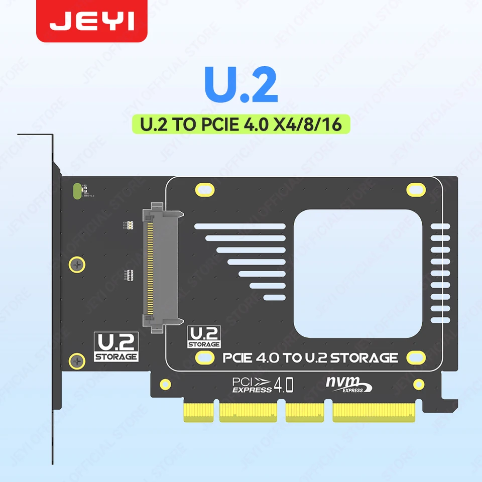 Adattatore PCI-E 4.0 Doppio SFF-8639 U.2 A Hyper M.2 – Modalità 8x O X4X4X4