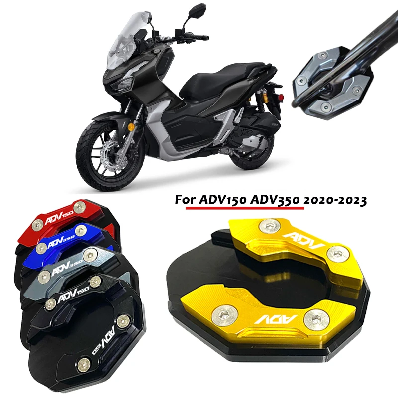 

For HONDA ADV150 ADV350 ADV 150 adv 350 2020-2023 Motorcycle Accessories Side Stand Enlarge Plate Kickstand Extension 5 colors