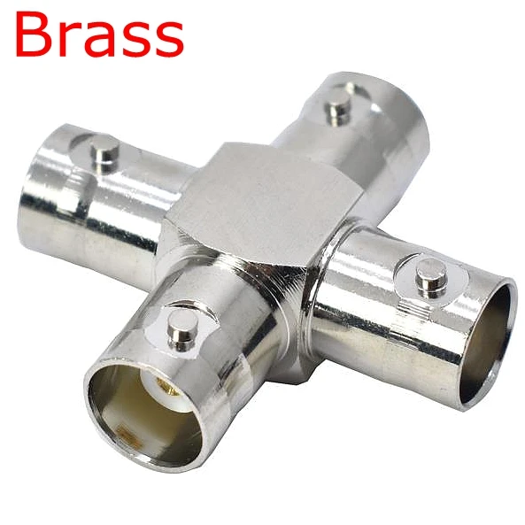 

5Pcs Q9 BNC Female To BNC 3x Female 4Way Type Splitter Connector BNC Female To Triple 3x Female Four Way Jack "+" Type Coaxia