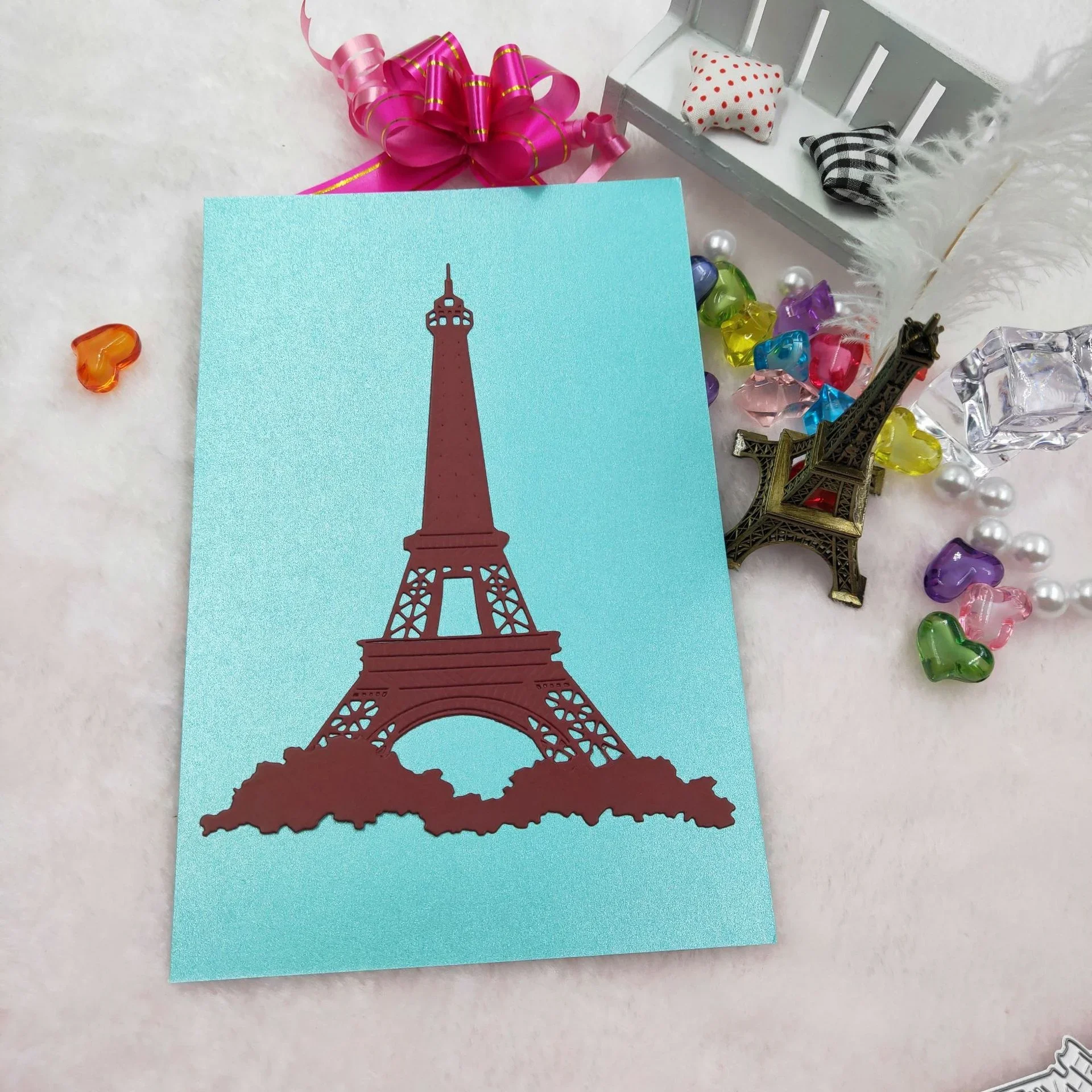 Eiffel Tower Metal Cutting Dies for DIY Scrapbooking Album Paper Cards Decorative Crafts Embossing