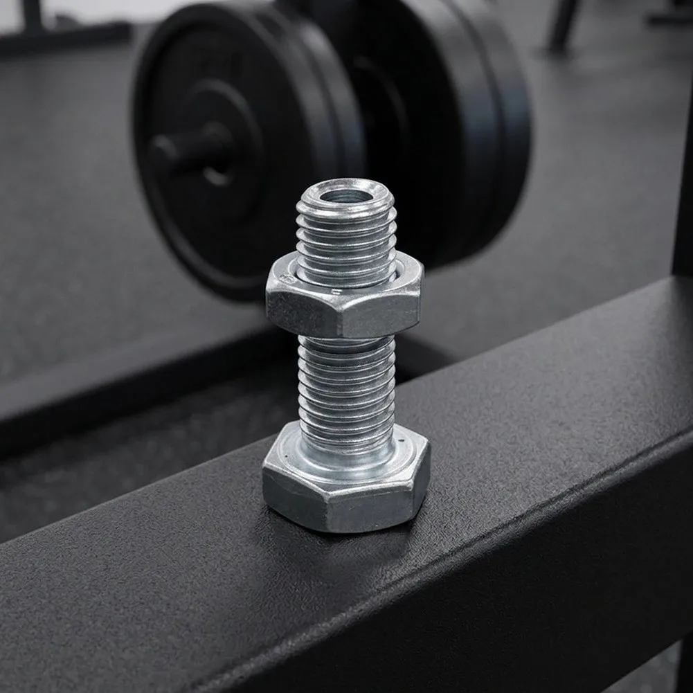 10pcs/set 12mm Hollow Threaded Rod Terminal For Gym Cable Steel Screw Rod High Level Pull-down Fitness Equipment Accessories