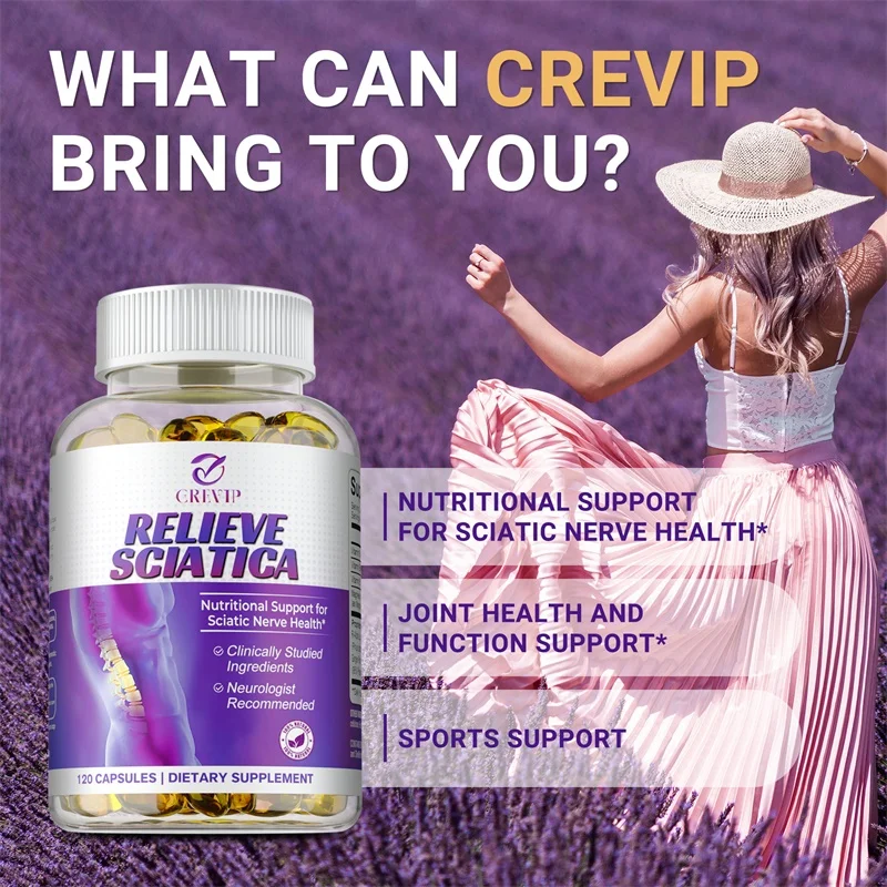Sciatic Nerve Supplement - Advanced Sciatic Nerve Support Formula for Nerve Support,Muscle and Joint Health,Promotes Sleep