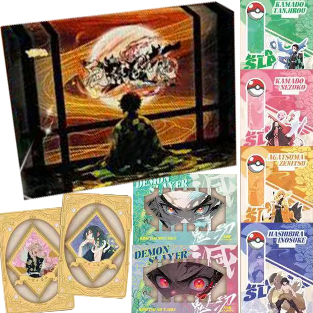 

Коллекционные карты аниме «Убийца демонов», крутые красивые персонажи, уникальные индивидуальные креативные флуоресцентные карты, подарки для детей