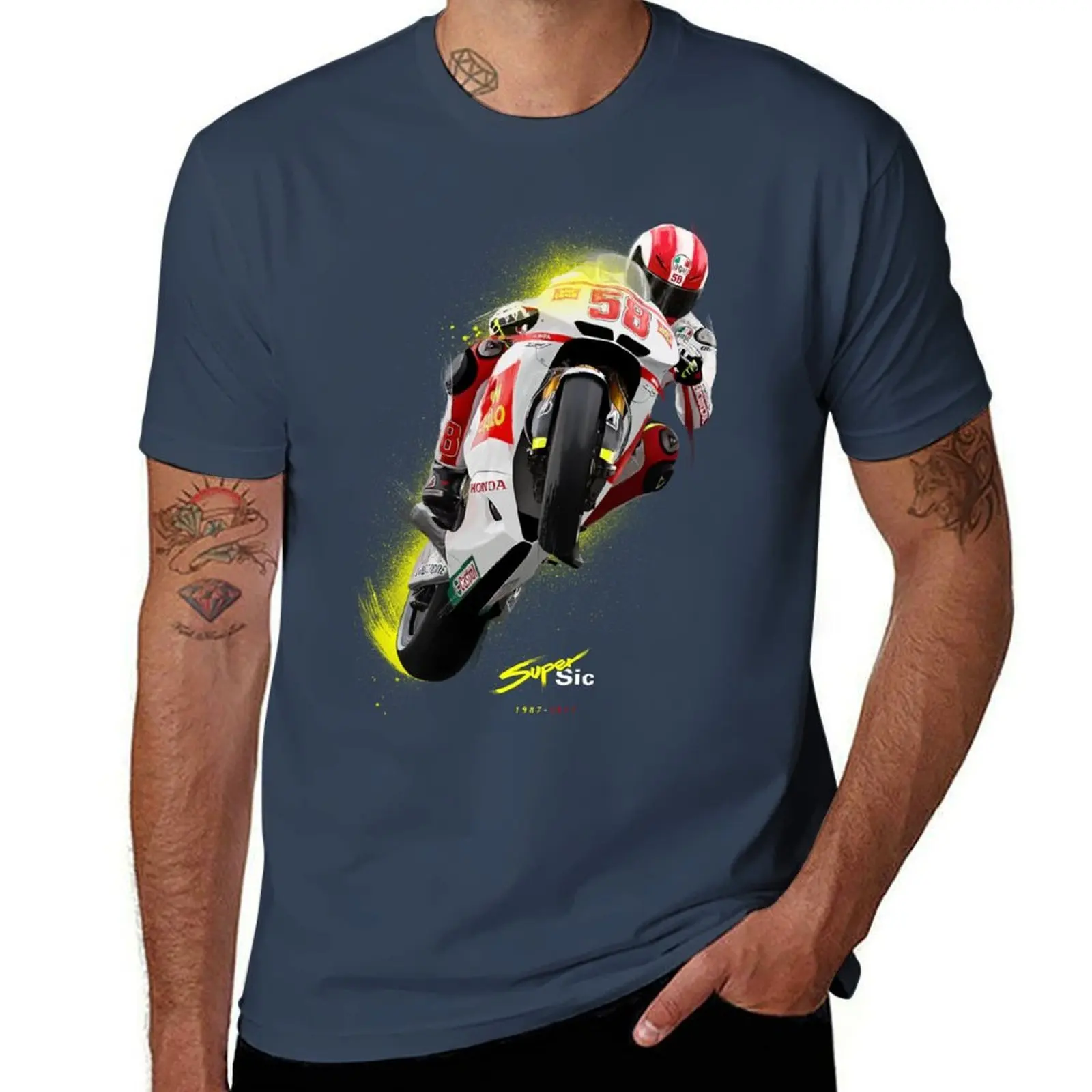 

Marco Simoncelli 1987-2011 T-Shirt t shirt for man 100 percent cotton cotton t shirt man T-Shirt
