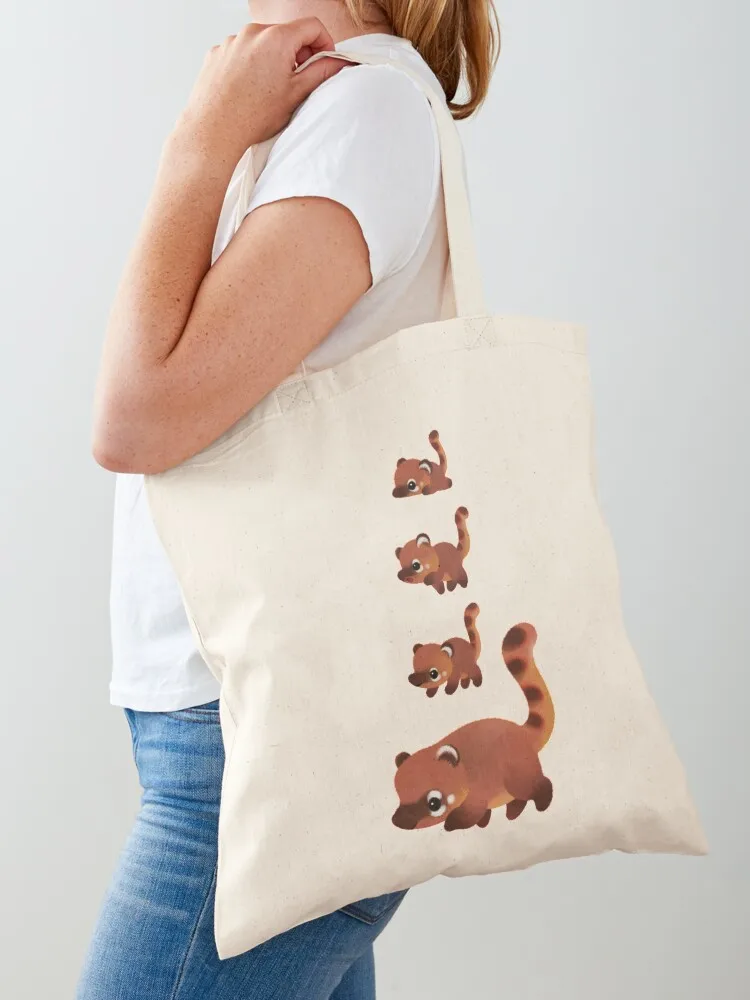 

Coati family Tote Bag reusable shopping bag eco bag folding cloth woman Shopper