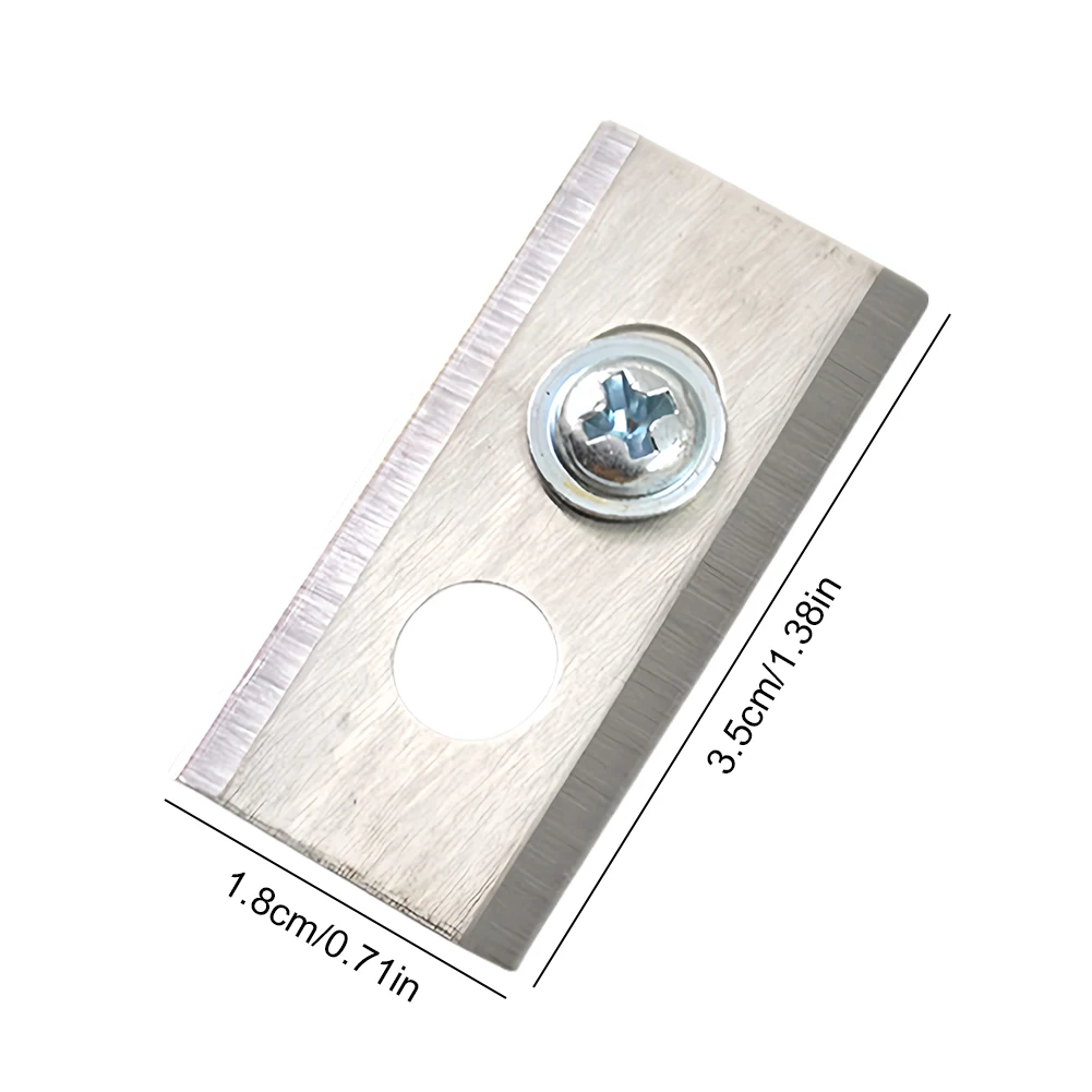 30/60PCS สแตนเลสสตีลเครื่องตัดหญ้าเปลี่ยนใบมีด 2-Hole Design สนามหญ้าตัดใบมีดเครื่องซักผ้าและสกรูสําหรับ Mammotion Luba หุ่นยนต์