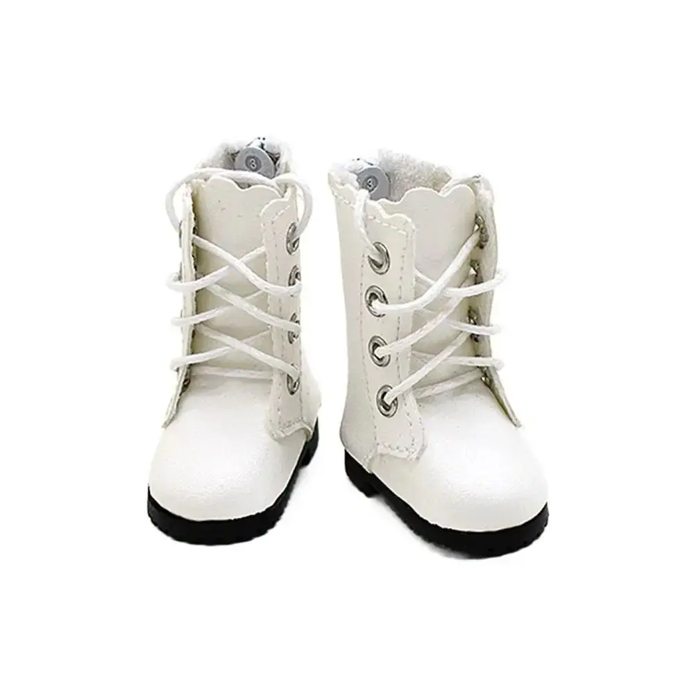 Bottes humanoïdes à genoux longs, vêtements décontractés en cuir PU, chaussures 1/6 BJD 4.5x2.3x5cm, chaussures en cuir, cadeau pour fille