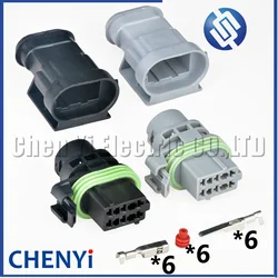 6 Pin 2.8mm 211PC063S0003 Waterproof Car Electrical Auto Connector Car fuel pump wire harness Plug 211 PC063S0003