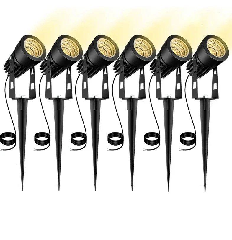 5 واط المنزل الألومنيوم LED إضاءة الحديقة في الهواء الطلق سبايك مصباح حديقة إضاءة مقاومة للماء الأضواء مع سلك 0.5 متر ل AC110V/220 فولت DC12V #6