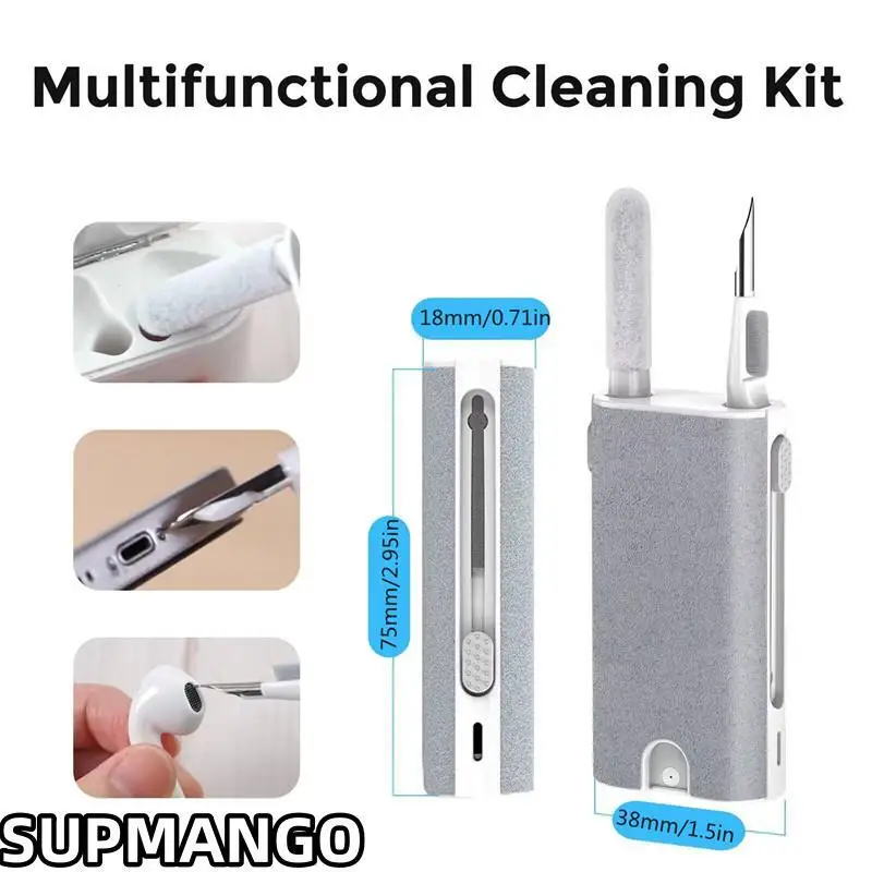 5 in 1 Earphone Cleaner Brush Kit Camera Phone Tablet Laptop TV Screen Cleaning Tools Headset Cleaning Pen