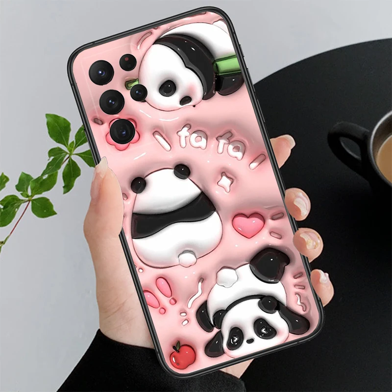 

Phone Case For Samsung A55 A16 A56 A36 A35 A15 A53 A54 A33 A34 A25 A05S A52 A52S A14 A26 A71 Cute Bear Panda Fruit Rabbit