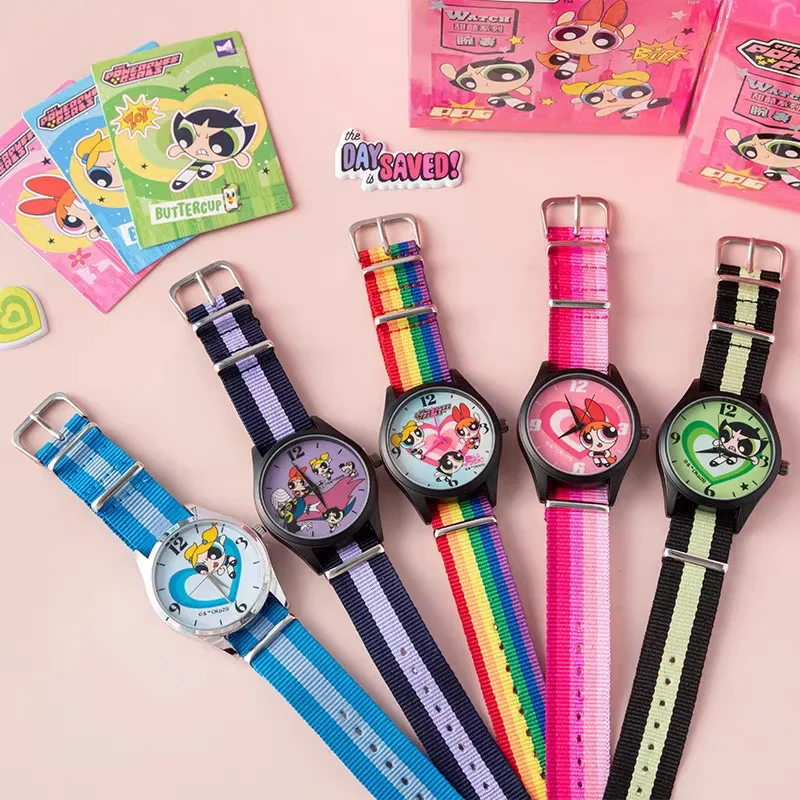 سلسلة صندوق أعمى للفتيات من Powerpuff ساعة بنمط رائع ورائع وإكسسوارات عصرية متعددة الأنماط صندوق غامض هدايا مفاجئة محيطية #4