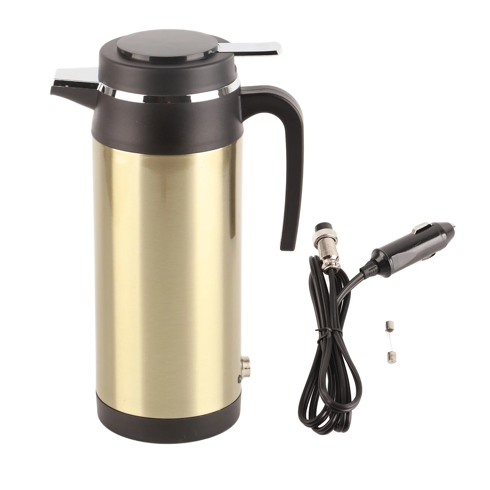 1200ML 12V Stainless Steel Electric in Car KettleTravel Thermoses Heating Water Bottle Electric in car Kettle Electric Thermoses