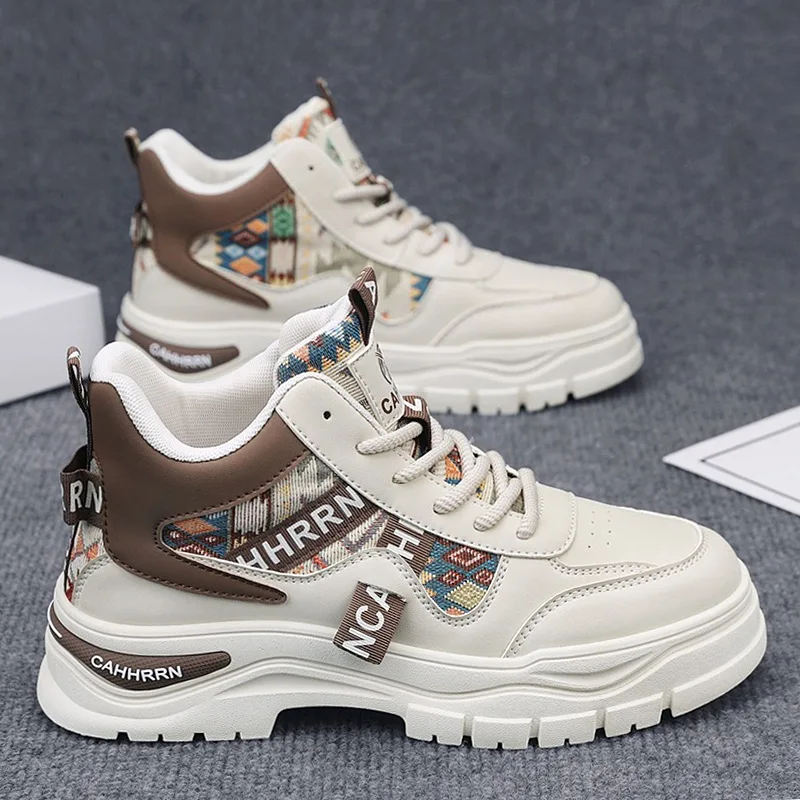 

Men's high-top fashionable thick-soled anti-slip comfortable outdoor casual sports work shoes