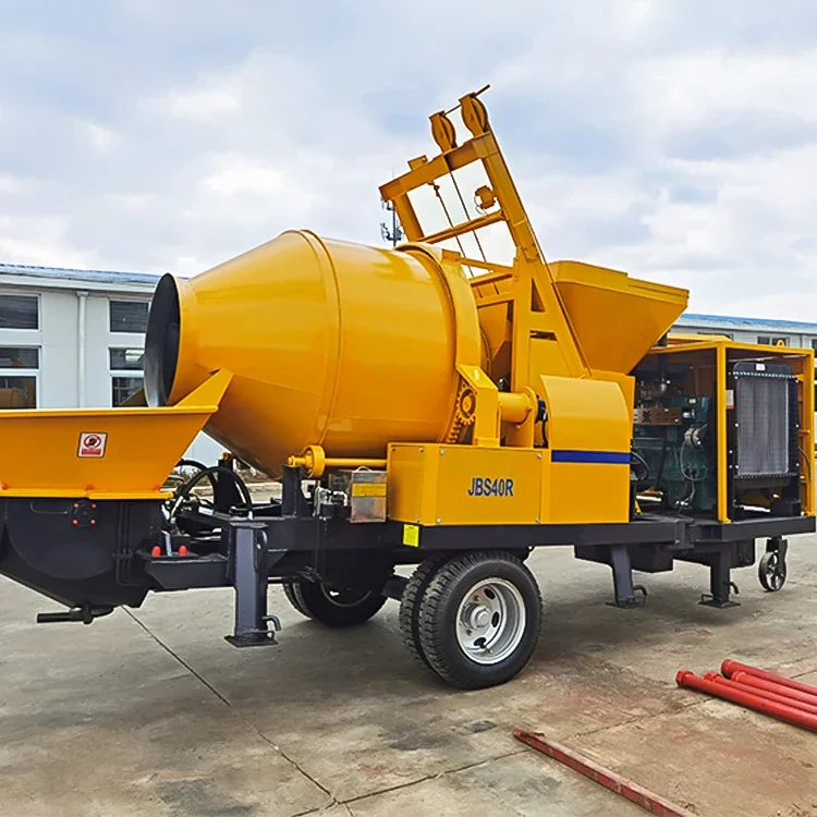 

YG Customized Self-Loading Concrete Pump Stationary Concrete Mixer With Pump Concrete Mixer Machine