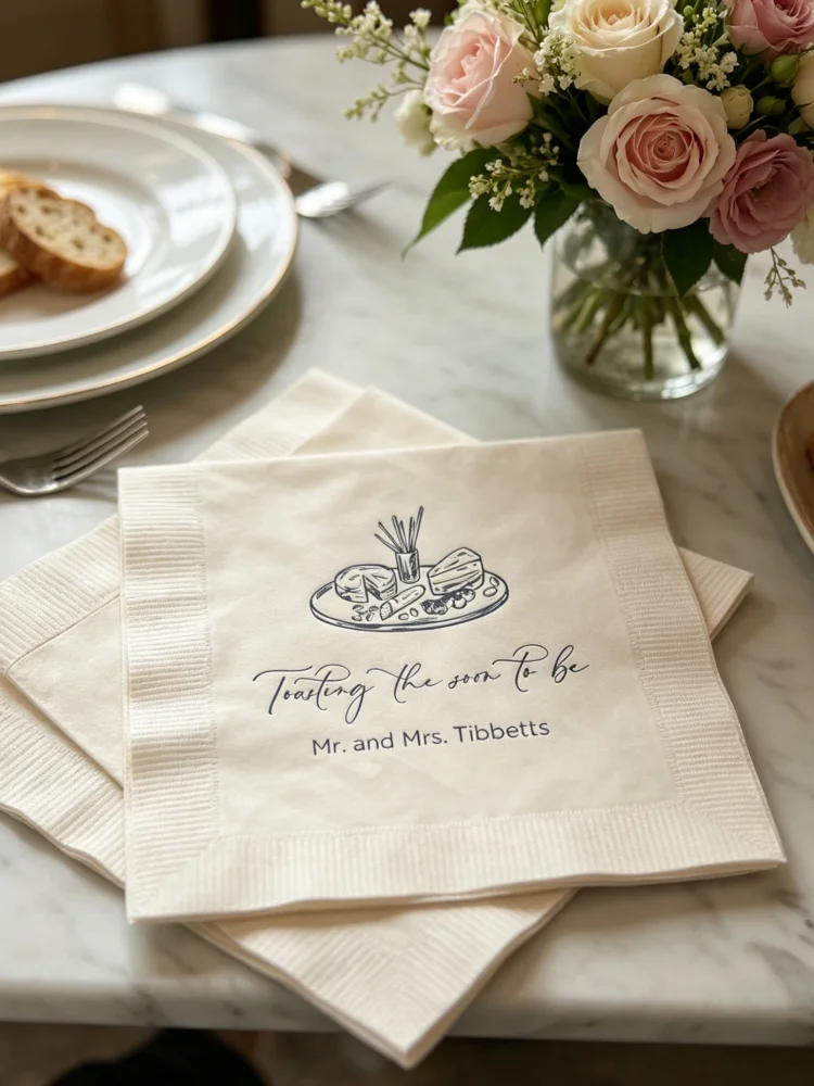 

Custom Monogram Personalized Oyster Theme Napkins, "Shuck It" Raw Bar Seafood Disposable Paper Towels, Multi Size Cocktail