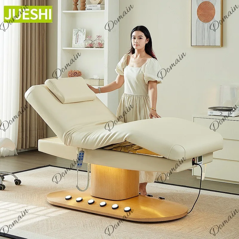 Electric Beauty Bed with Constant Heating Latex Massage for Spa Micro Plastic Surgery Multifunction Therapy