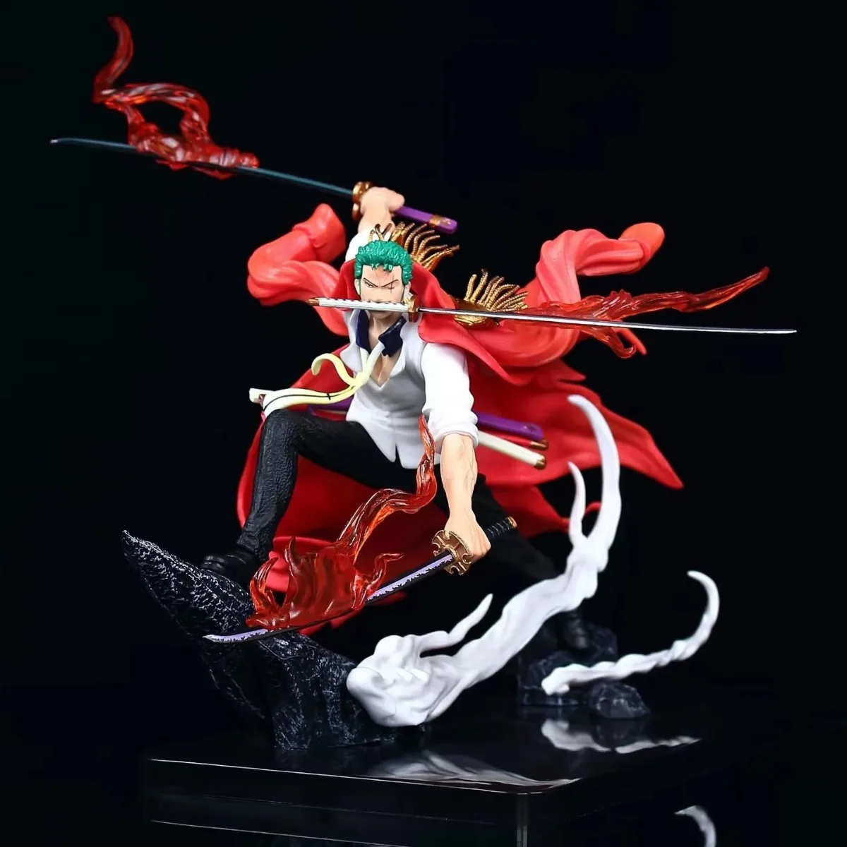 

26cm One Piece Anime Figure Elegant Roronoa Zoro Cloak Statue Pvc Action Figurine Collection Ornament Model Toy For Kids Gift