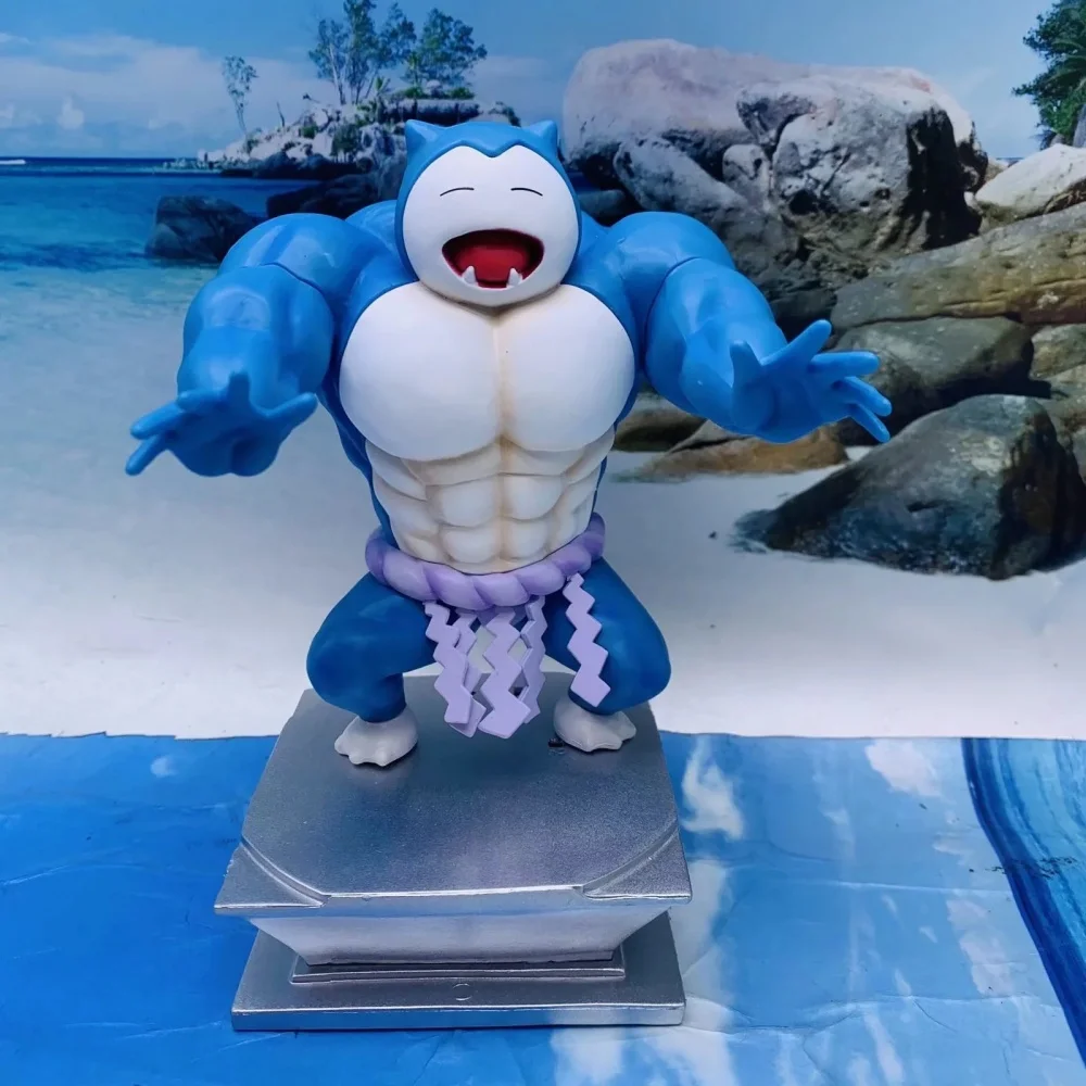 アニメポケモンカビゴン筋肉質ハンク-pvc-アクションフィギュアコレクタブルモデル人形玩具-15-センチメートル