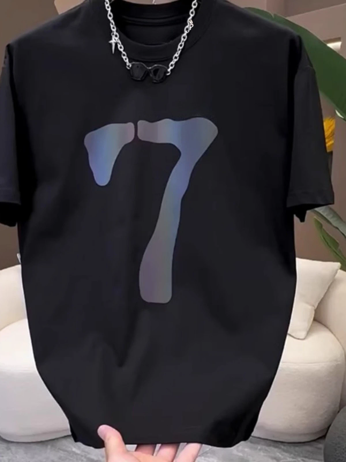 

Мужская дышащая футболка с принтом и спортивным узором, повседневная и модная хлопковая футболка с короткими рукавами, летний брендовый уличный топ