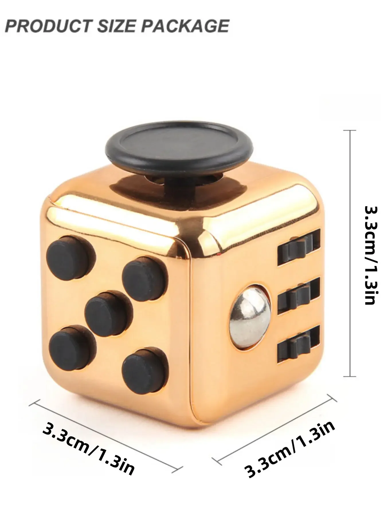 1/3pcs Stress Relieving Rubik's Cube Dice Handle Smooth Material Comfortable Feel Easy Release Toy for Stress Relief