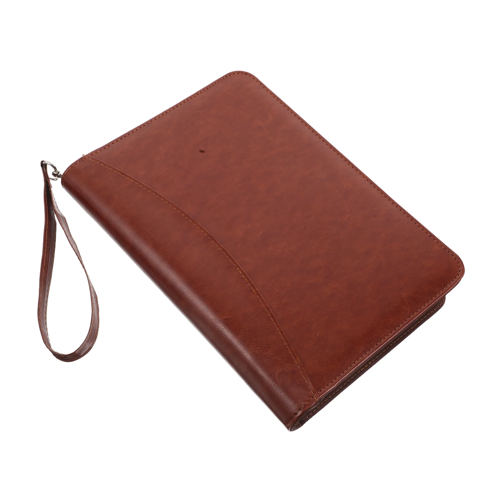 

Refillable Loose Leaf Portfolio Binder Zipper Artificial Padfolio Office Organizer Business Meeting Note Taking Document