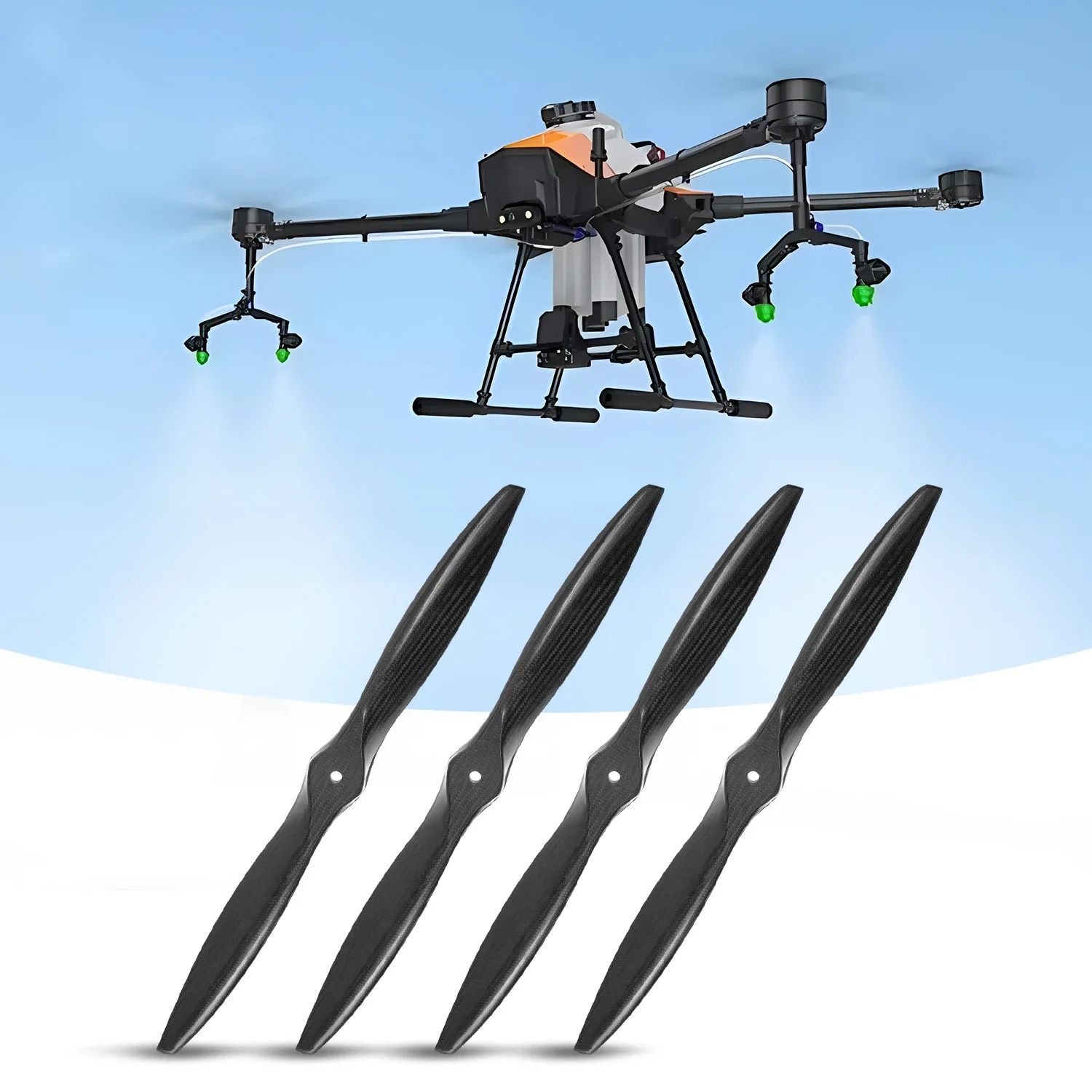 Hélice en fibre de carbone pour drones UAV, hélice pour drones UAbility, avion, 23x10, 23 pouces