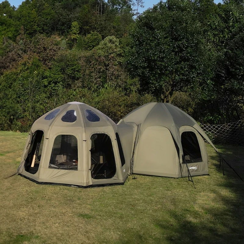 

2024 new arrival in China outdoor camping star tent,air dome tent glamping inflatable tent