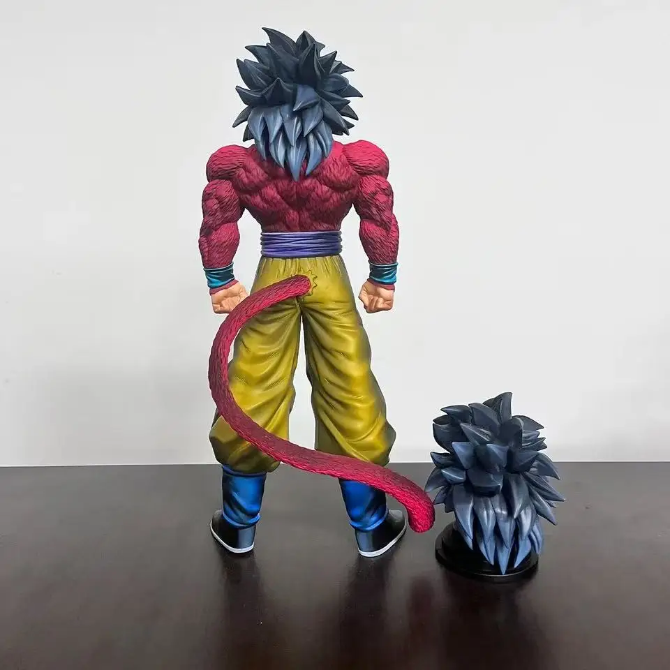 Dragon Ball Z Ssj4 Goku Figura Substituir Cabeça Super Saiyan 4 Goku Figuras de Ação Coleção Modo Brinquedos Presentes