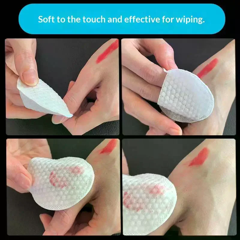 120Pcs Disposable Makeup Remover Cotton Pad Round Pocket Face Removing Tools Non-woven Fabric Cleaning Paper Wipe Cosmetic Pads