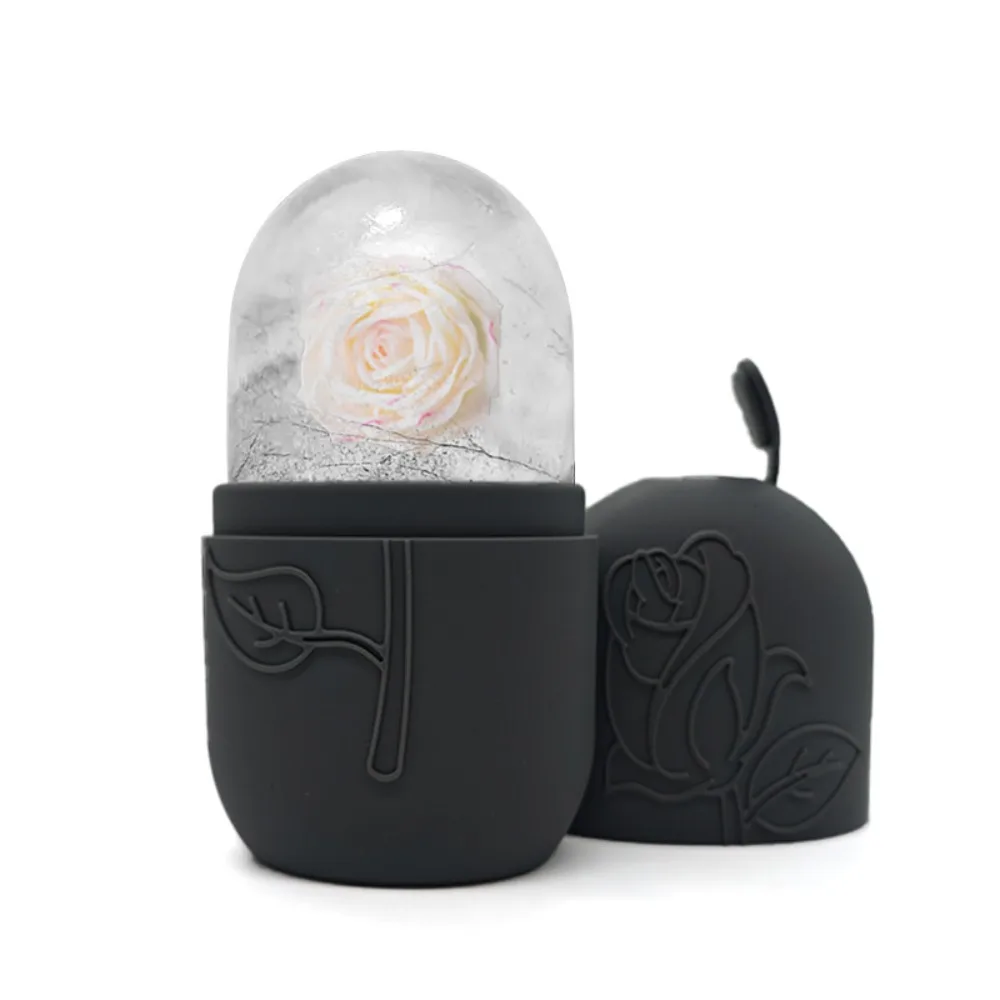 アップグレードされたシリコン製アイスローラー、顔用、再利用可能なフェイスリフティングアイスモールド、美容スキンケアツール、顔マッサージ器、目元と首用