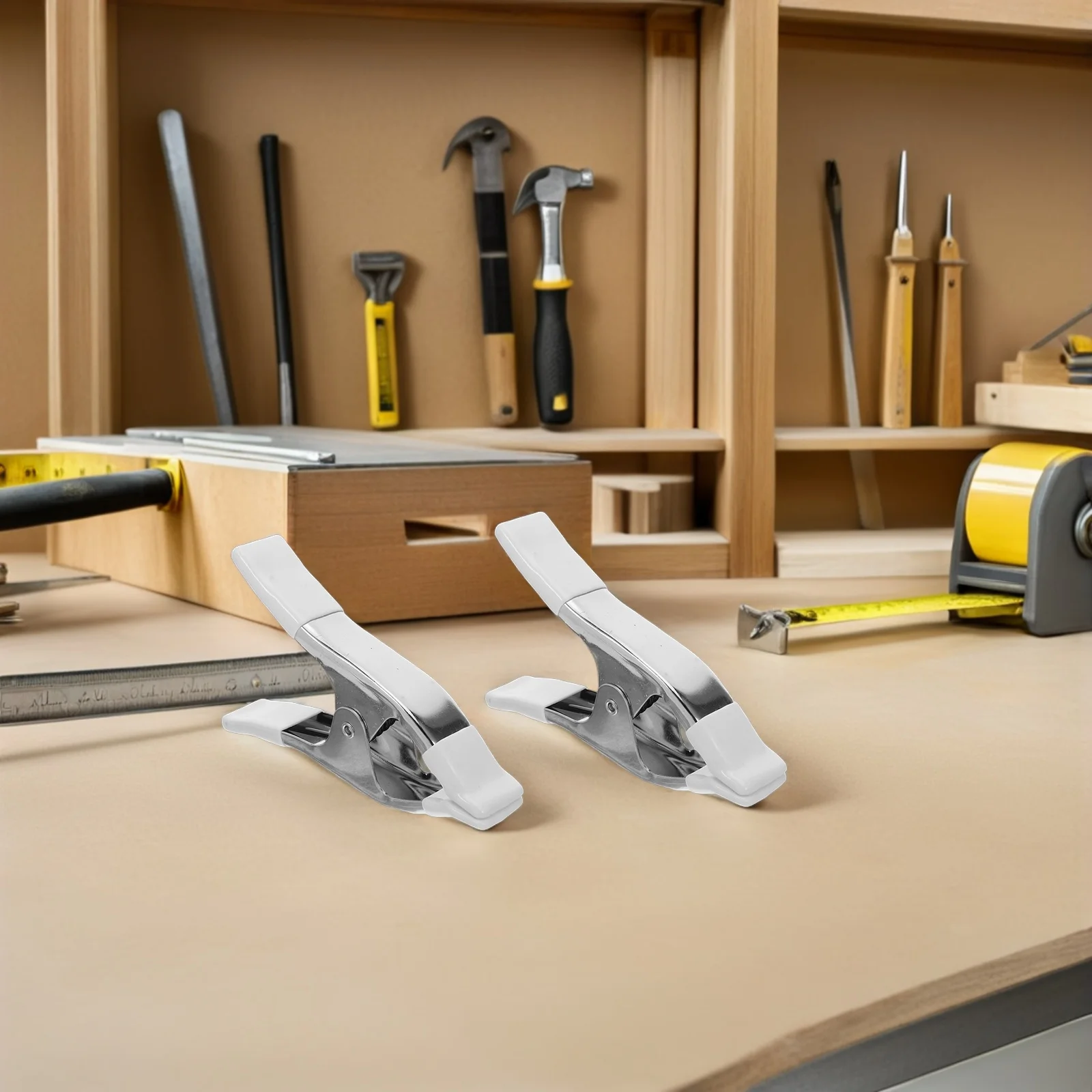 

Heavy Duty Spring Clamps Quick Release Strong Grip Durable Metal Clips for Workshop Woodworking Heavy Duty Clips