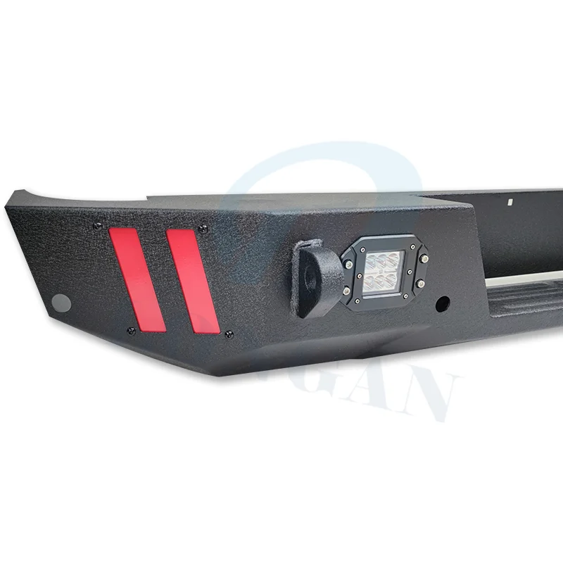 Custom Universal Trucks 4x4 Steel Rear Bumper Rear Bull Bar For Different Models With Light