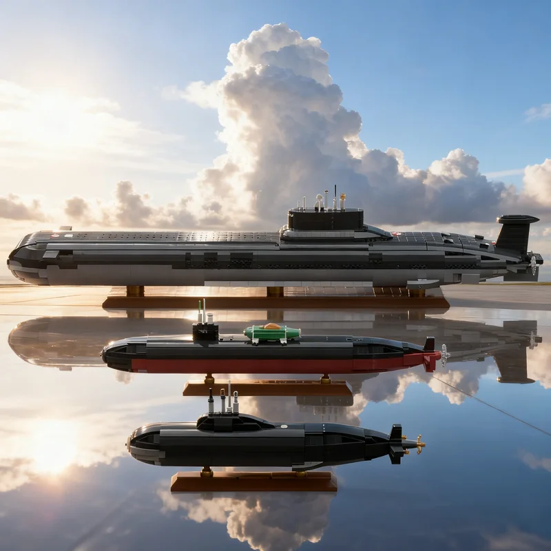 

5920pcs MOC The Hunt For Red October Submarine Bundle Icons Model Building Blocks Construction Toys Christmas Gifts Brick Kids