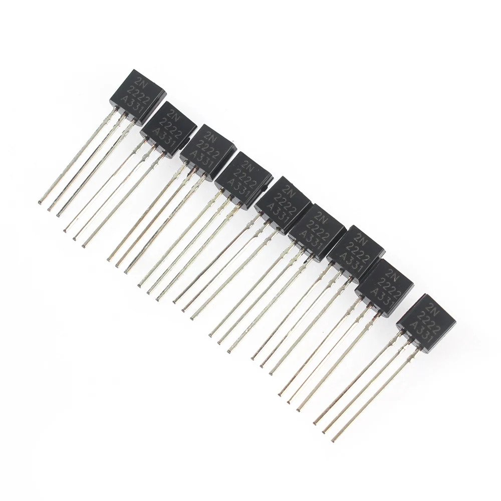 100pcs/set 2N2222 2N3904 2N3906 2N5401 2N5551 NPN PNP Transistor Assorted Kit TO-92 Transistors Set Electronics Kit