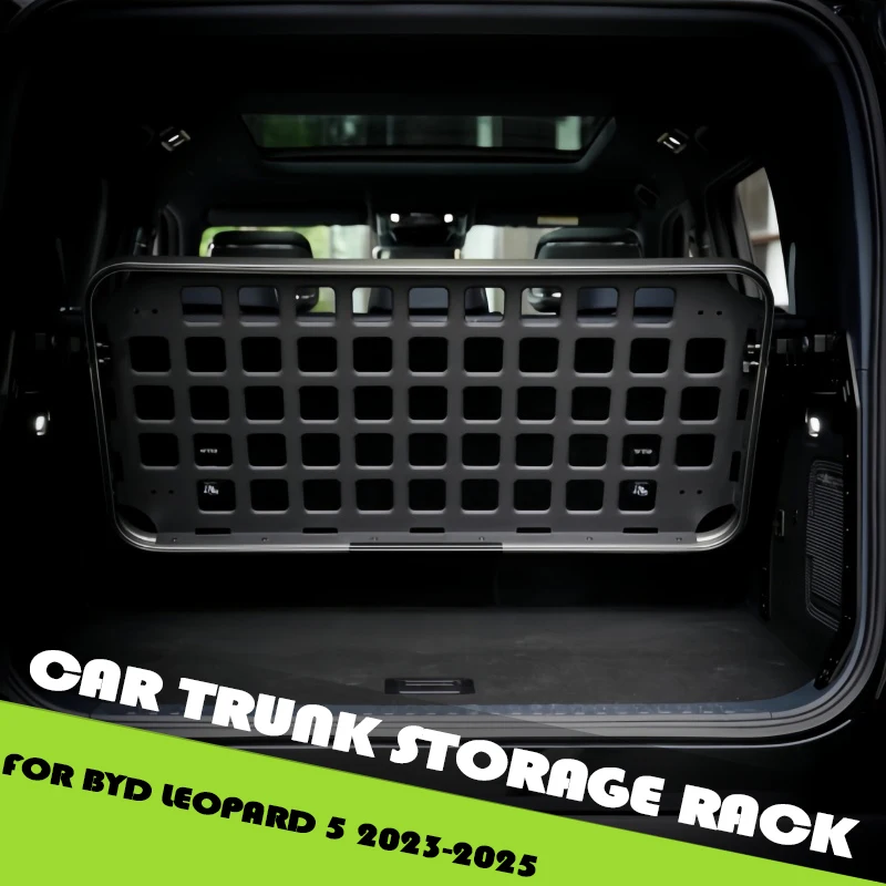 

Стеллаж для хранения багажника автомобиля подходит для BYD Leopard 5 2023-2025, высококачественный модифицированный многоуровневый багажник автомобиля, детали для обновления автомобиля
