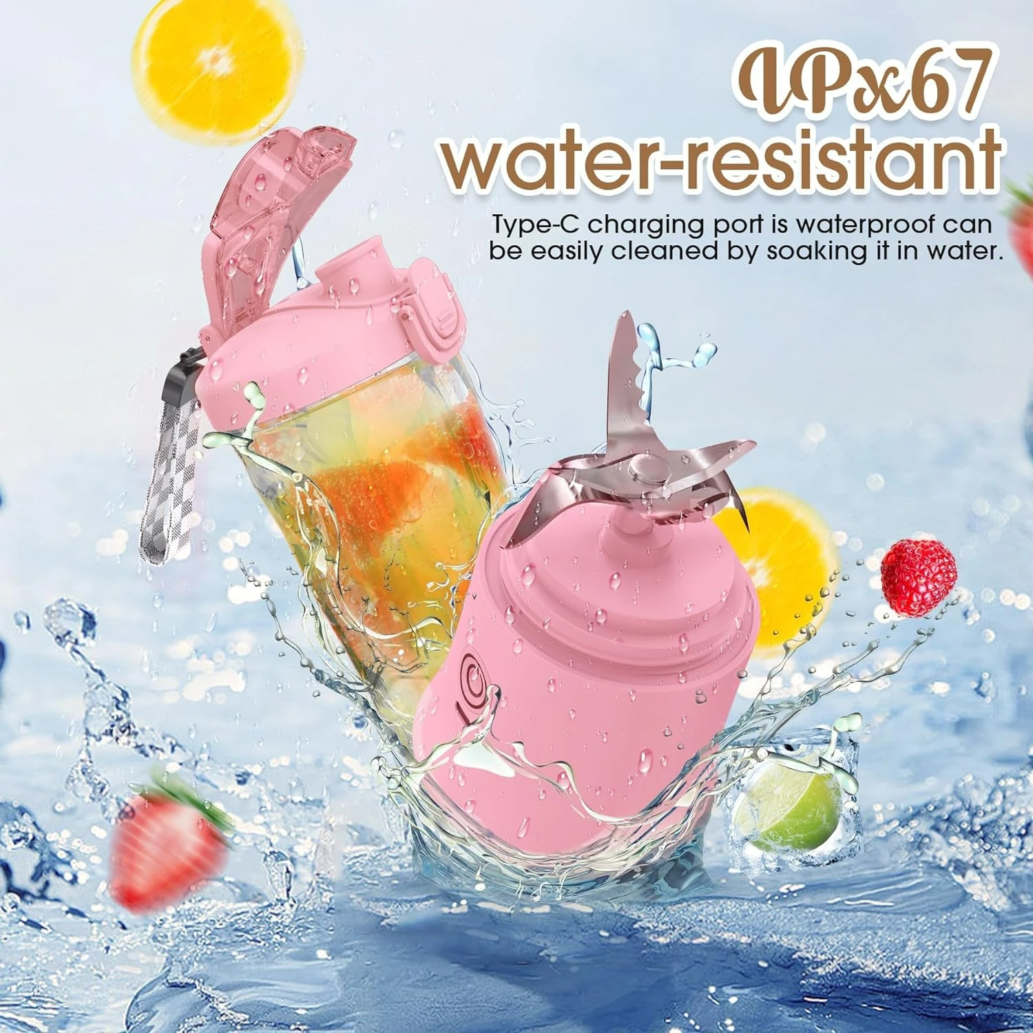 Удобный и портативный персональный блендер — компактный комплект из 2 мини-блендеров для смузи для вкусных коктейлей и смузи в любом месте