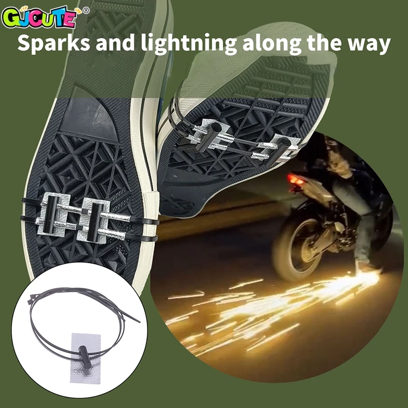 Accesorios de espectáculo de monopatín de bicicleta, Sole Spark Stone, dispositivo de llama de efecto especial brillante para motocicleta, juguetes de rendimiento para fiesta de equitación