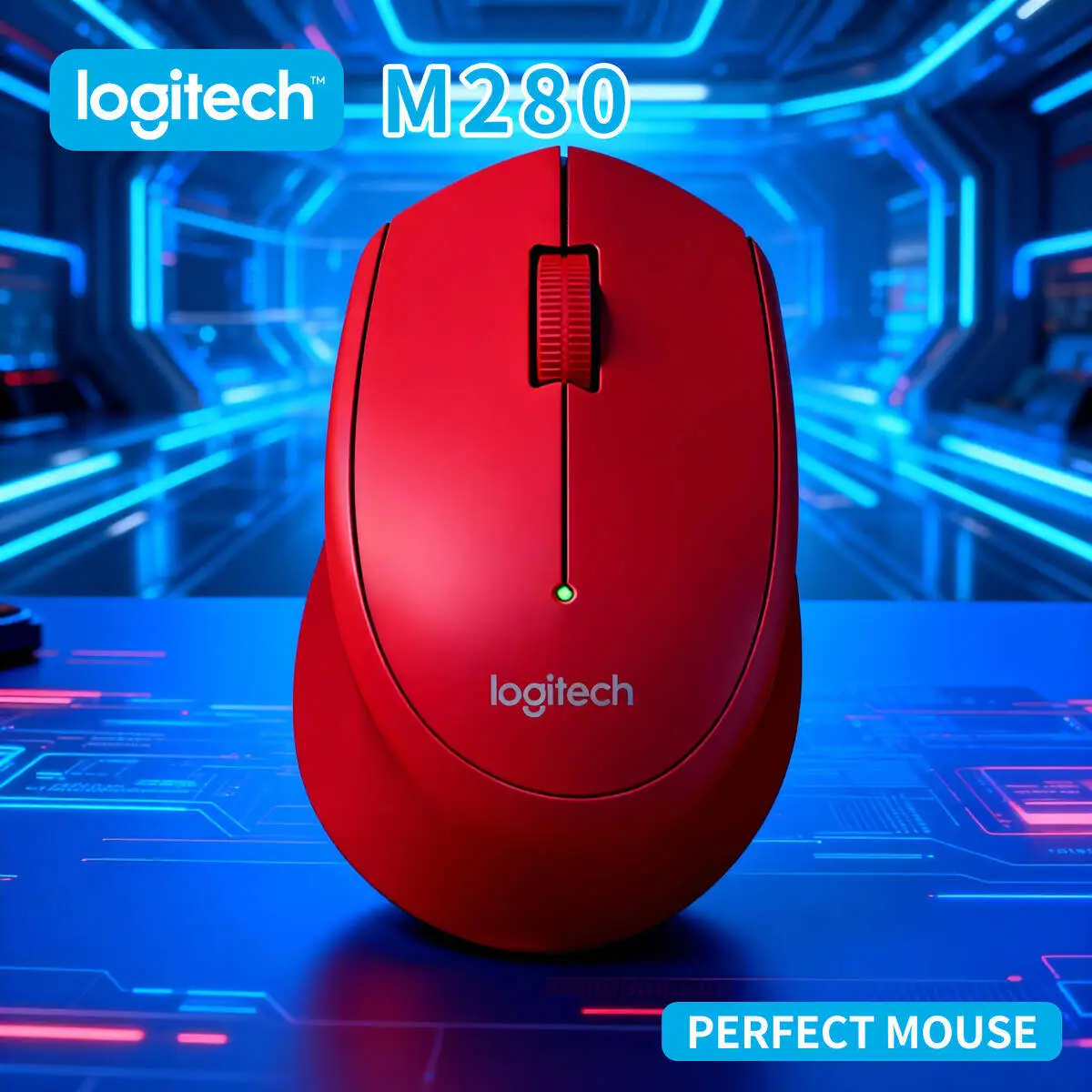

Logitech M280 Wireless Optical Mouse Smooth Tracking for PC Laptop Daily Tasks