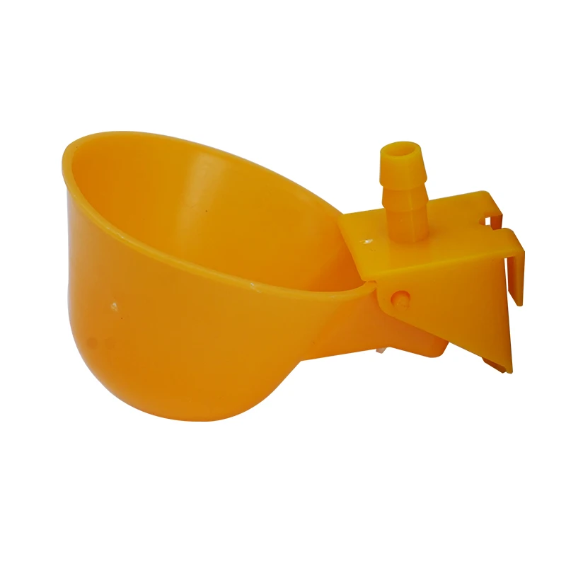 5 Pcs Chicken Water Feeder Automatic Filling Waterer Yellow Poultry Drinking Cups Farm Chicks Duck Goose Turkey Drinking Tool