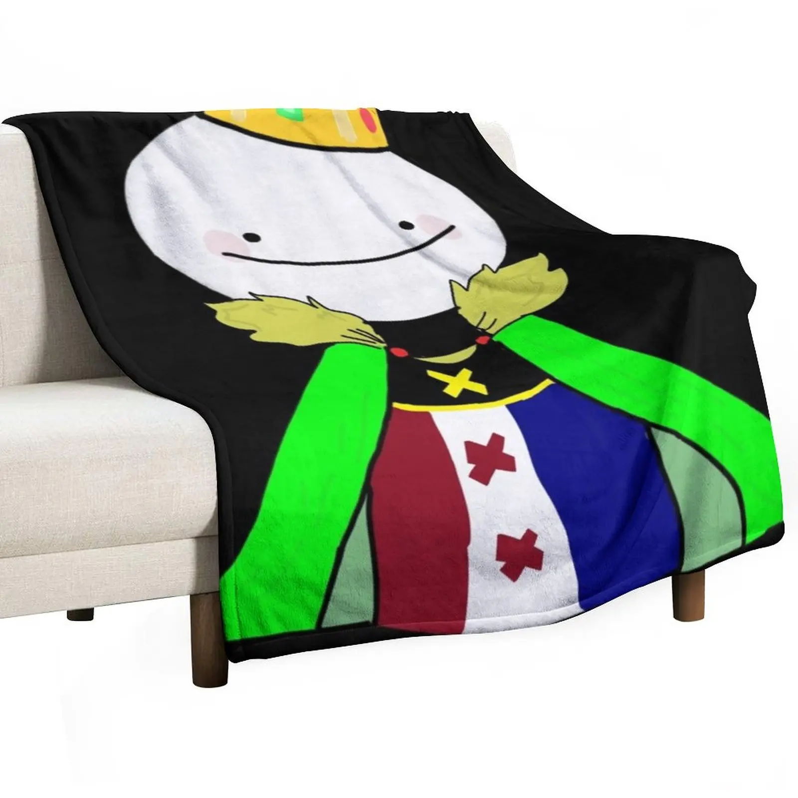 

Dream smile merch - Dream smp flag Throw Blanket Custom Plaid on the sofa sofa bed Fashion Sofas Blankets
