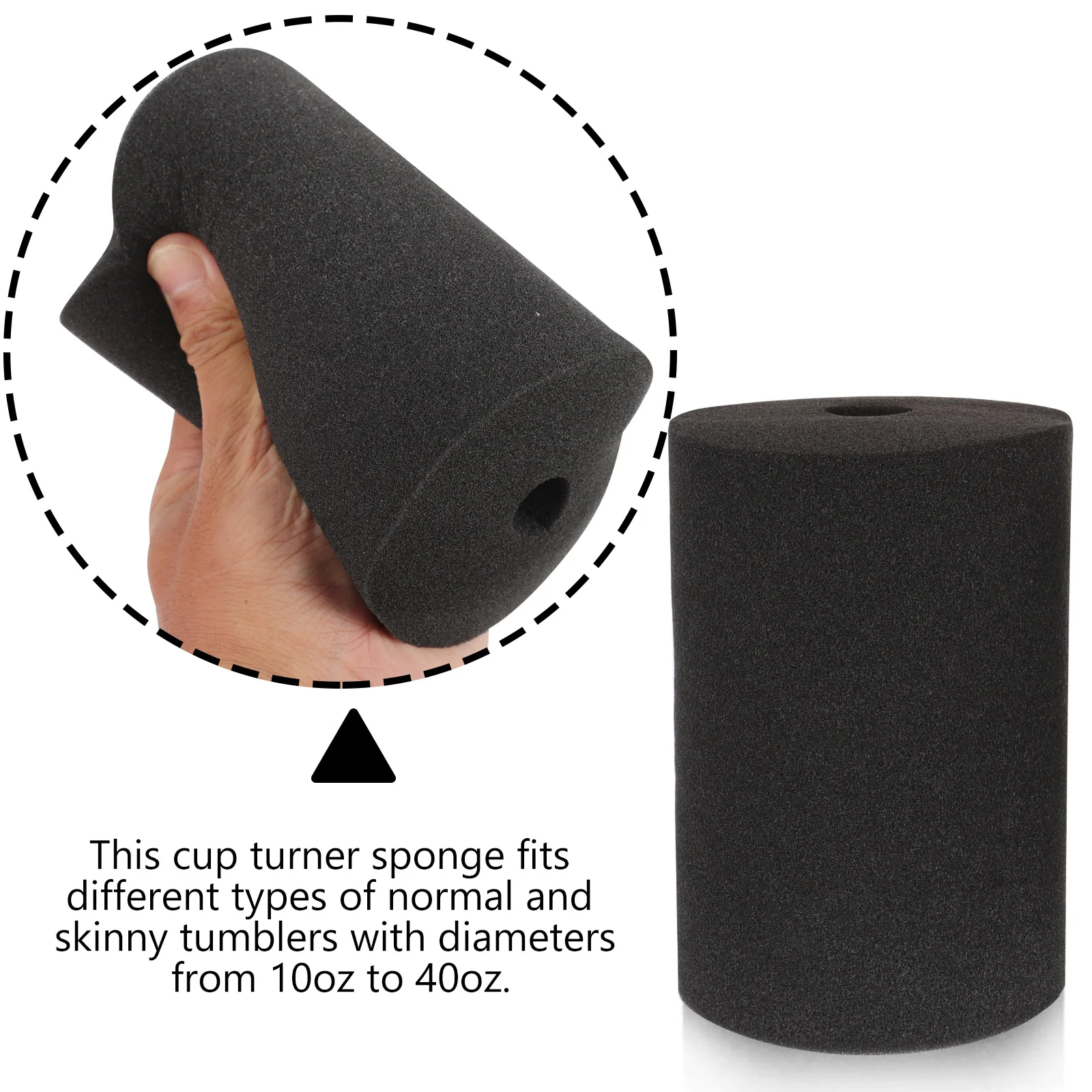 

6 Pcs Eggshell Cup Sponge Tumbler Kits for Making Tumblers Turner Sponges Canvas Inserts Round