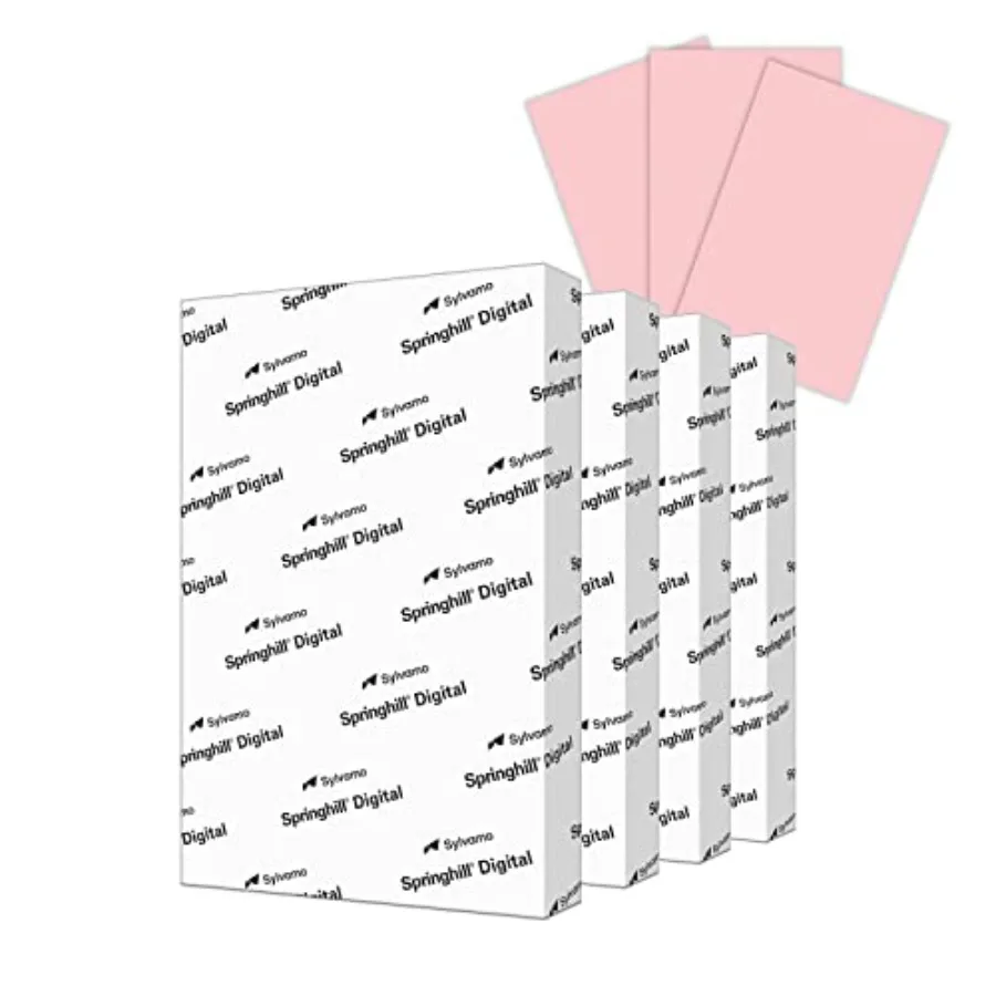 

Springhill 11" x 17" Pink Colored Cardstock Paper 67lb Vellum Bristol 147gsm 1000 Sheets 4 Reams Premium Lightweight Cardstock