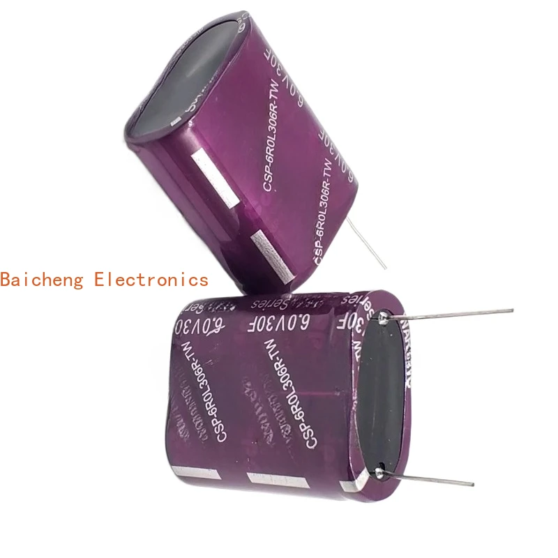 5PCS 6V30F Farad Capacitor Gold Capacitor CSP-6R0L306R-TW Combination 6V25F Backup Power Supply